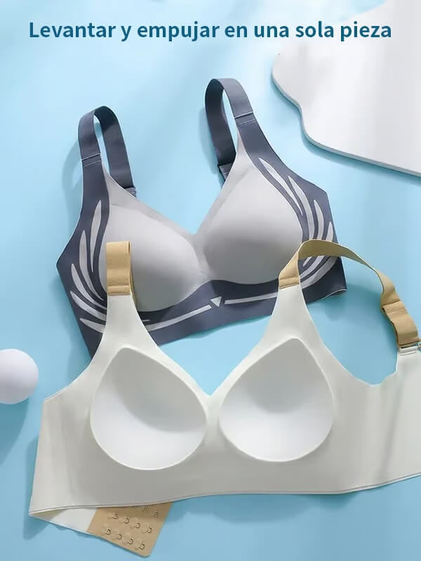 Paga 2 recibe 3 EleganceLift® Sujetador sin aros con soporte superior, diseñado para realzar el busto con elegancia y comodidad.