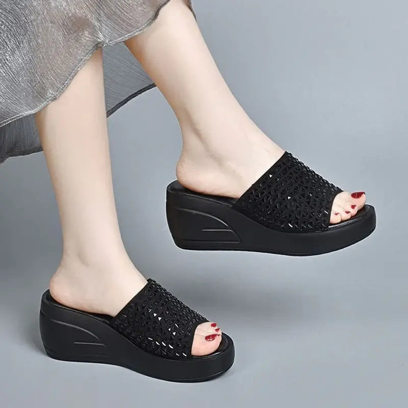Sandalias cuna strass