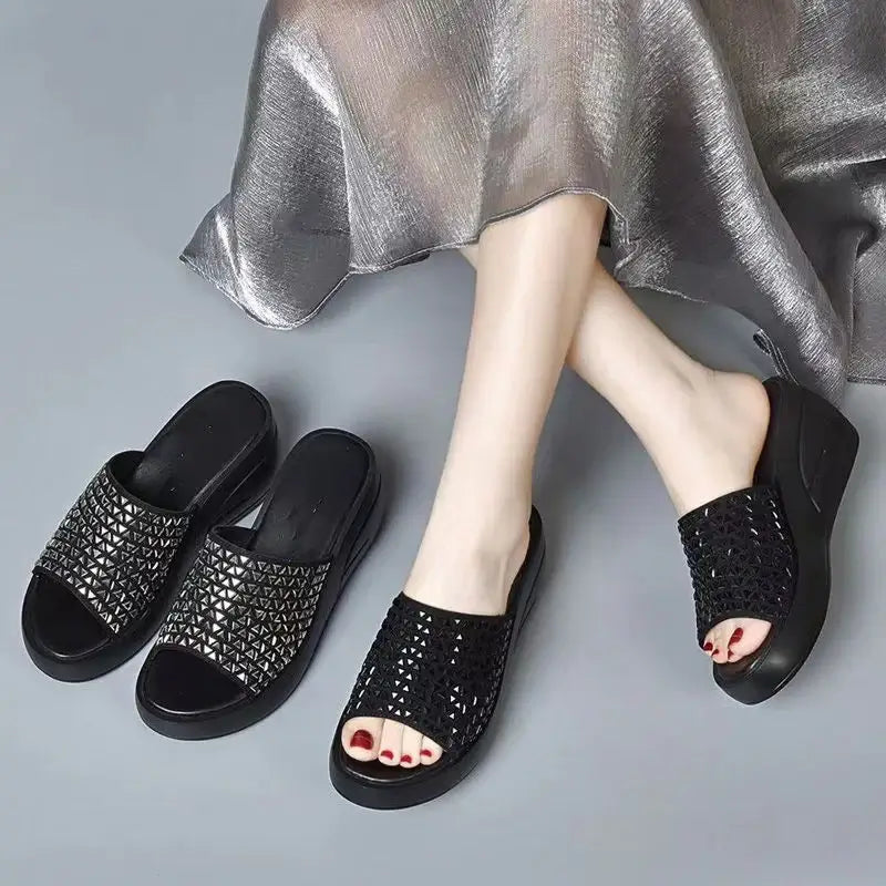 Sandalias cuna strass