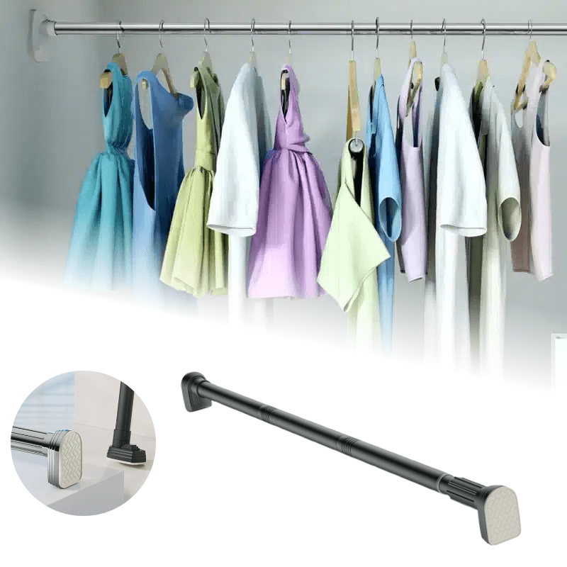 Percha ajustable multifuncional Quickneed ideal para espacios reducidos.